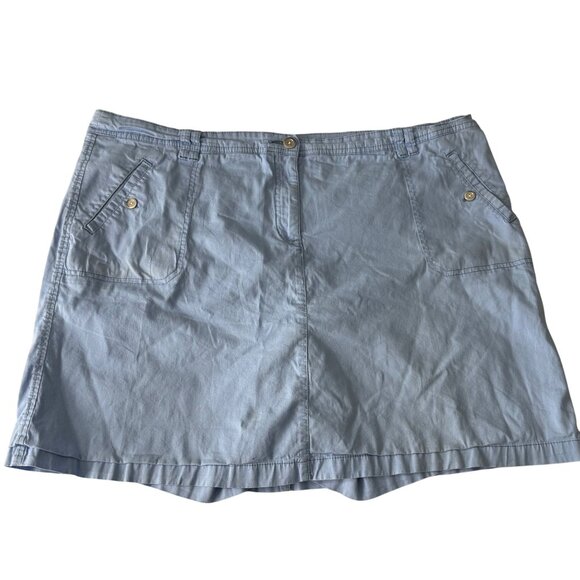 Karen Scott Womens Blue Skort 20W - Picture 1 of 11